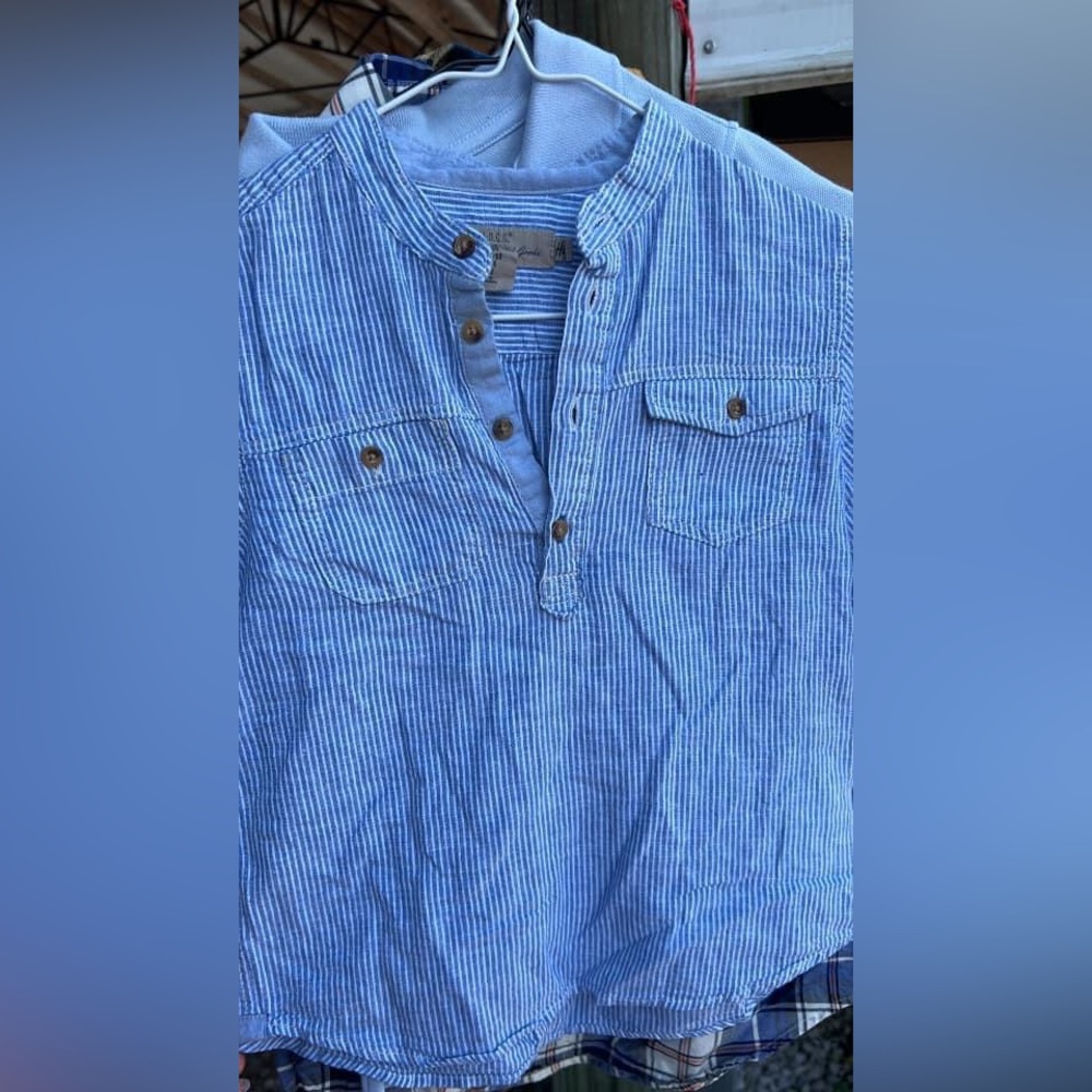 H&M boys 3/4 sleeve shirt size 5-6